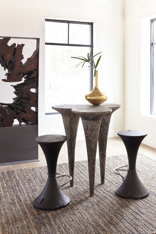 Butterfly Bar Table, Gray Stone