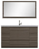 Paterno 60" Single Bathroom Vanity With Sink, Gray