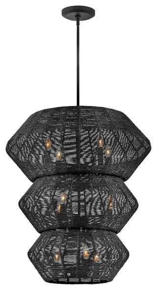 Hinkley Luca Double Extra Large Multi Tier Chandelier, Black