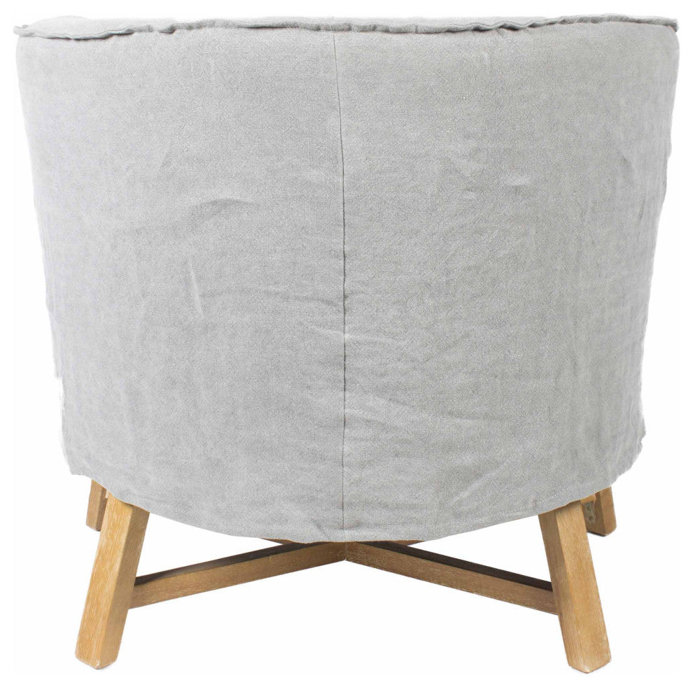 Discontinued Grand Club Chair Light Grey - Grey