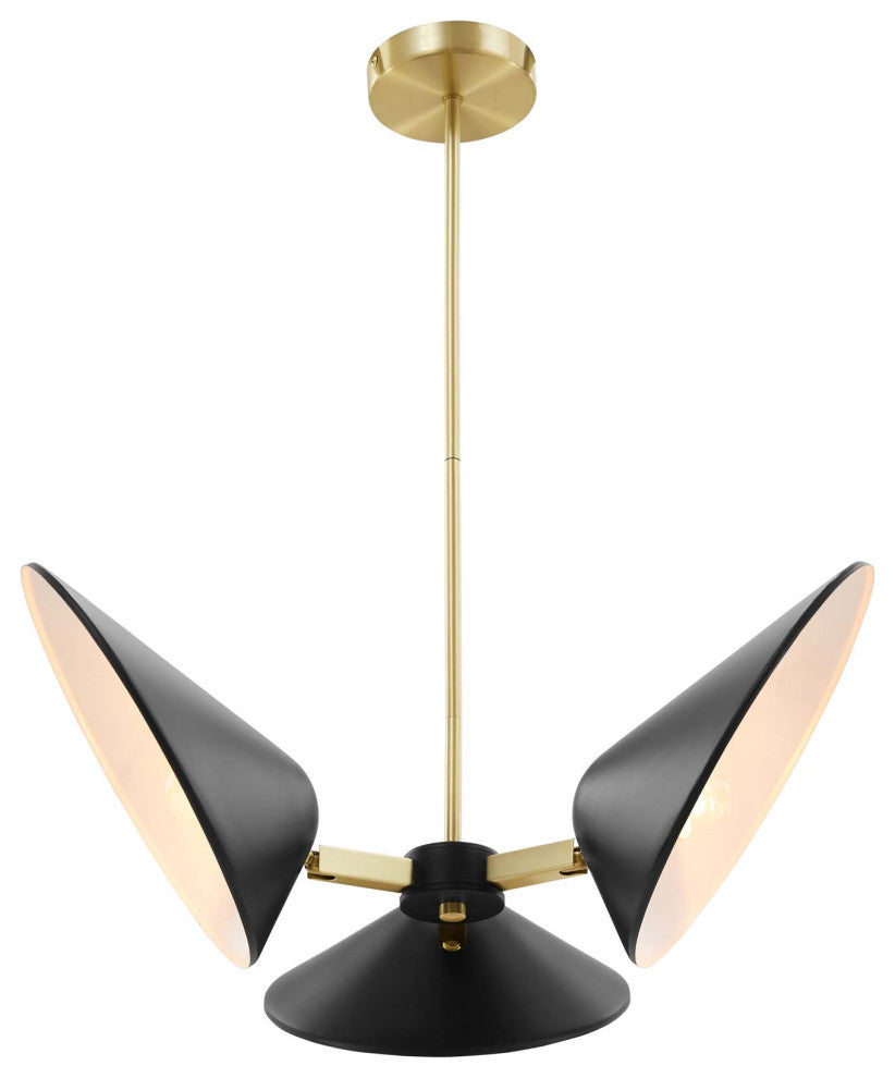 Pendant Ceiling Light Fixture, Black, Metal, Modern Cafe Bistro Hospitality