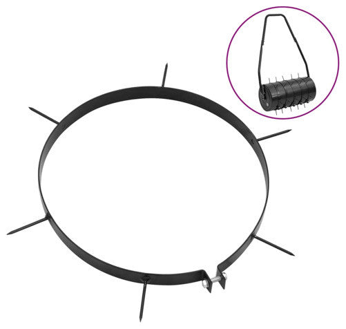 vidaXL Spike Aerator 5 Pcs Lawn Spike Lawn Aerator Clamps with Spikes Iron