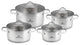 VIVA Stainless Steel Pot Set With Lids 8 pcs