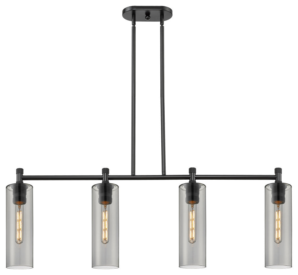 Crown Point 4 43.75" Island Lighting Matte Black