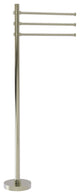 Towel Stand with 3 Pivoting 12" Arms, Polished Nickel