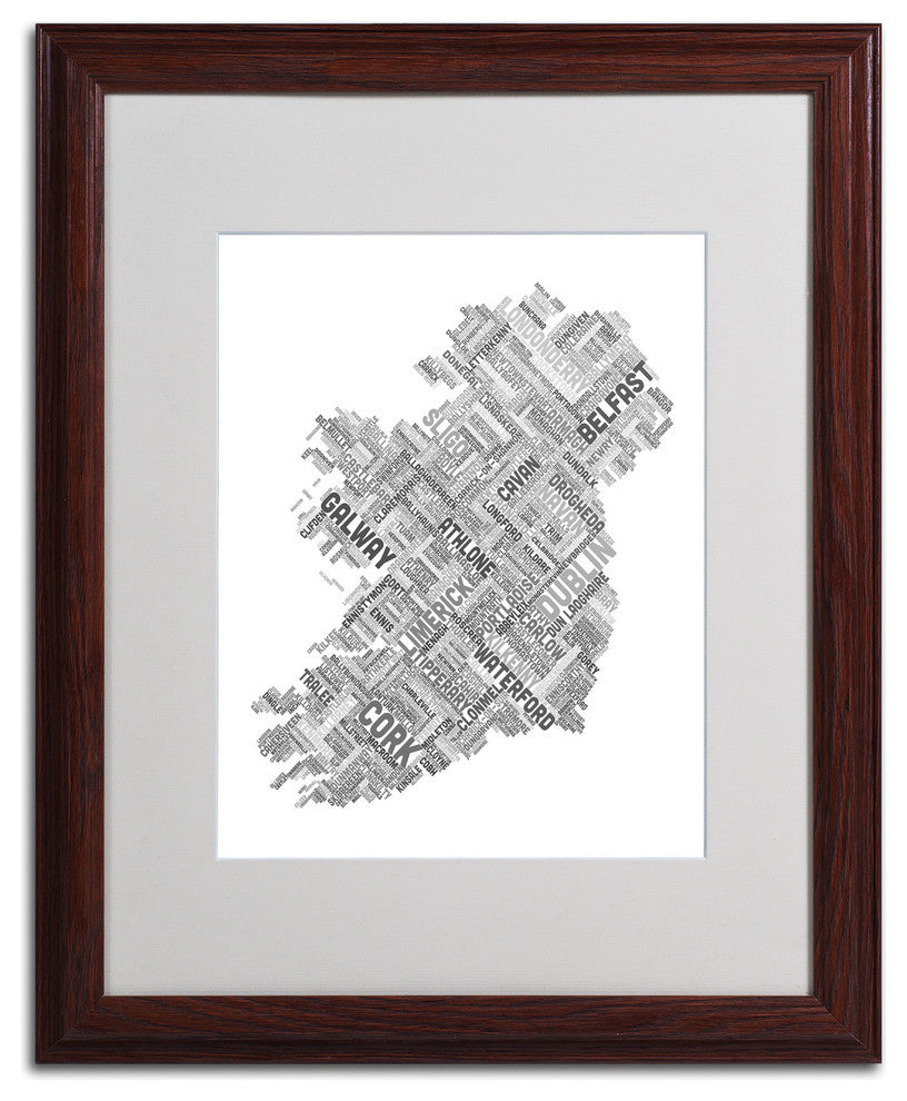 'Ireland VII' Matted Framed Canvas Art by Michael Tompsett