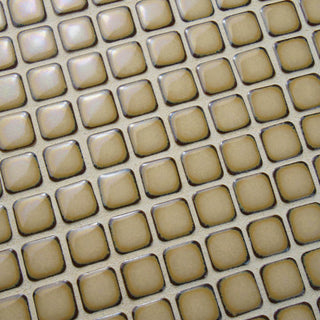 Hudson Diamond Porcelain Mosaic Floor and Wall Tile, Caffe, Sample