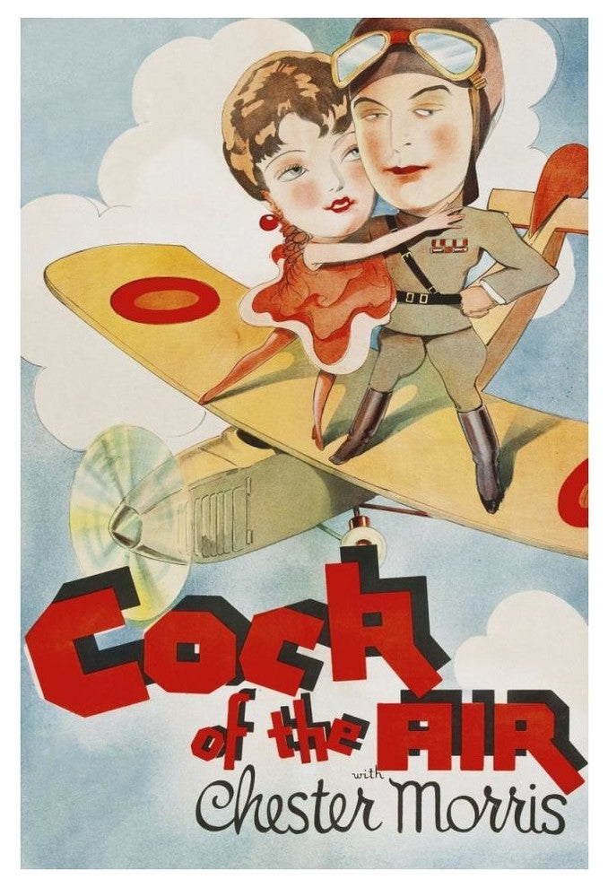 "Vintage Film Posters: Cock of the Air" Paper Art, 34"x50"
