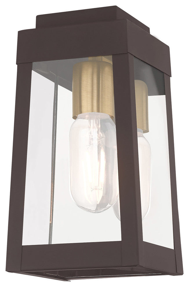 Livex Lighting Bronze 1-Light Outdoor Wall Lantern