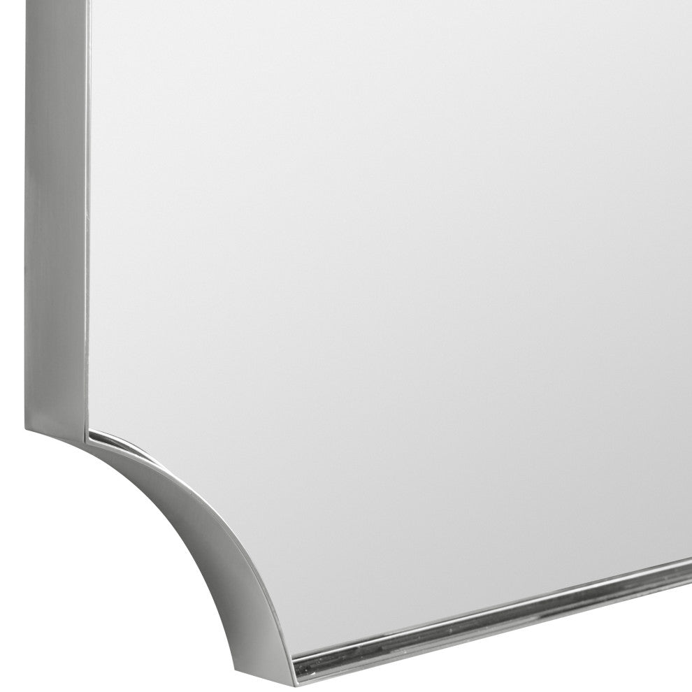 Uttermost Lennox Nickel ScallopeDecorner Mirror
