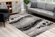 Rug Branch Modern Geometric Grey Black Indoor Area Rug - 6''x9''