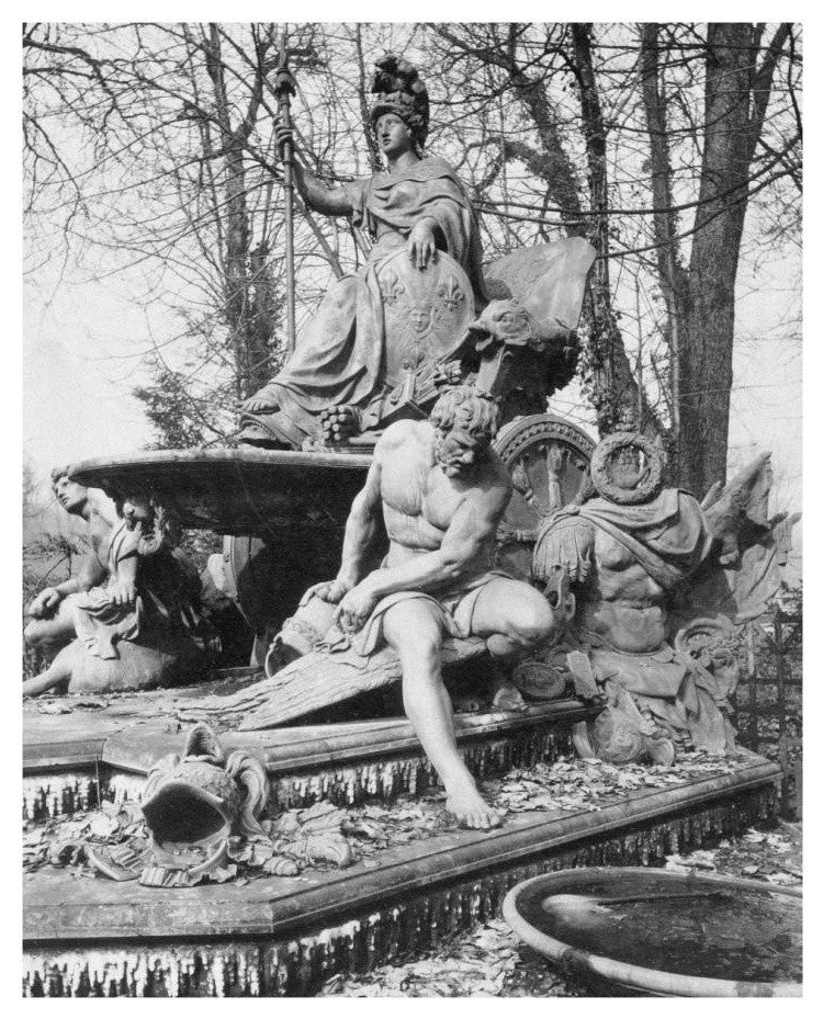 "Versailles, 1904 - France Triumphant by Jean-Baptiste Tuby" Paper Art, 15"x18"