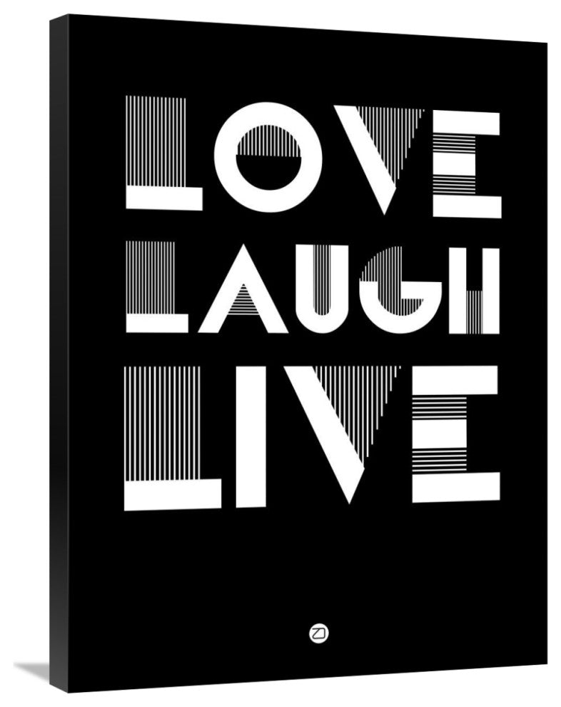 "Love Laugh Live Poster 2" Fine Art Print