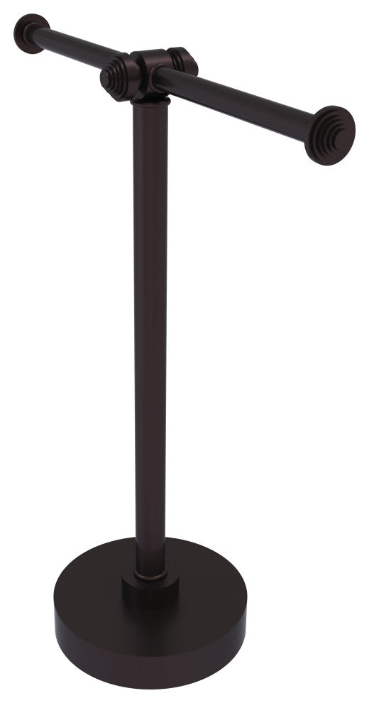 Southbeach Vanity Top 2 Arm Guest Towel Holder, Antique Bronze