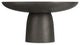 Alexa Cast Aluminum Coffee Table in Black Nickel