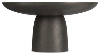 Alexa Cast Aluminum Coffee Table in Black Nickel