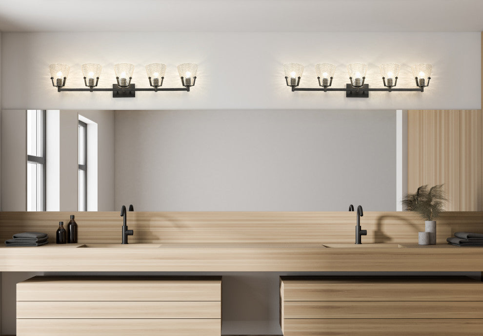 Z-LITE 5-Light Vanity, Matte Black
