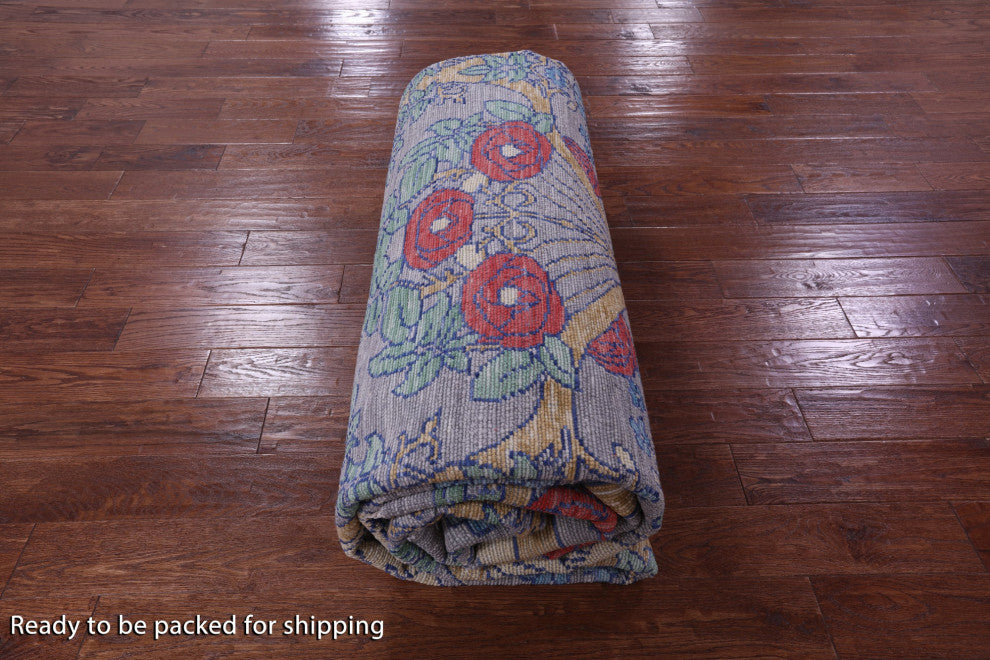Hand Knotted William Morris Wool Rug 10' 2" X 14' 1" - Q15601