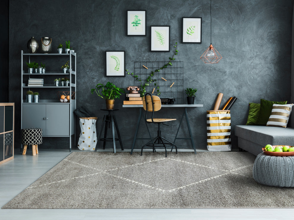 Mehari Gray Area Rug, 2'x3.11'