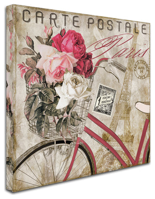 Color Bakery 'Postale Paris I' Canvas Art, 24"x24"