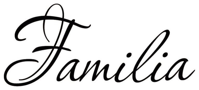 VWAQ Familia Wall Decal Spanish Wall Decals Sayings Family Room Stickers Quotes