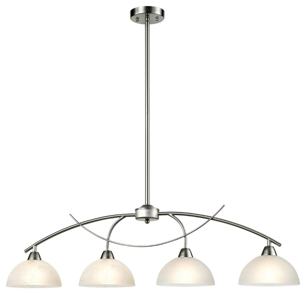 Arched Multi-Light Kitchen Island Lighting, 4-Light-Bn