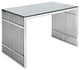Modway Gridiron Stainless Steel Office Desk, Silver