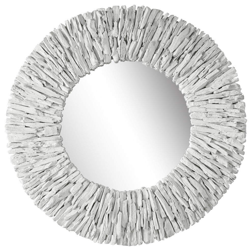 Uttermost - 09808 - Mirror - Teak Branch - Matte White