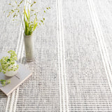Dash & Albert Malta Grey Handwoven Wool Rug, Grey, 6' x 9'