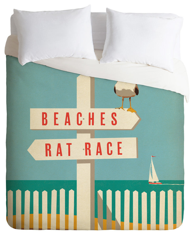 Deny Designs Anderson Design Group Sign Post Duvet Cover - Lightweight