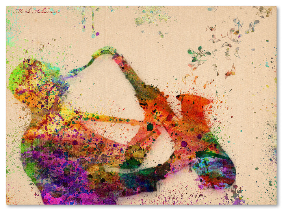 'Saxophone' Canvas Art by Mark Ashkenazi