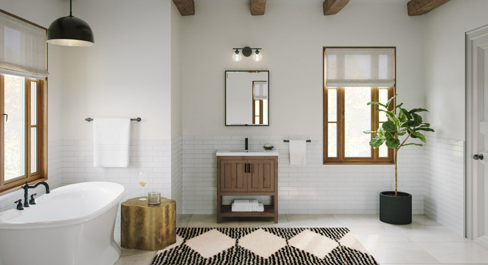 The Betsy Bathroom Vanity, Brown, 30", Single Sink, Freestanding