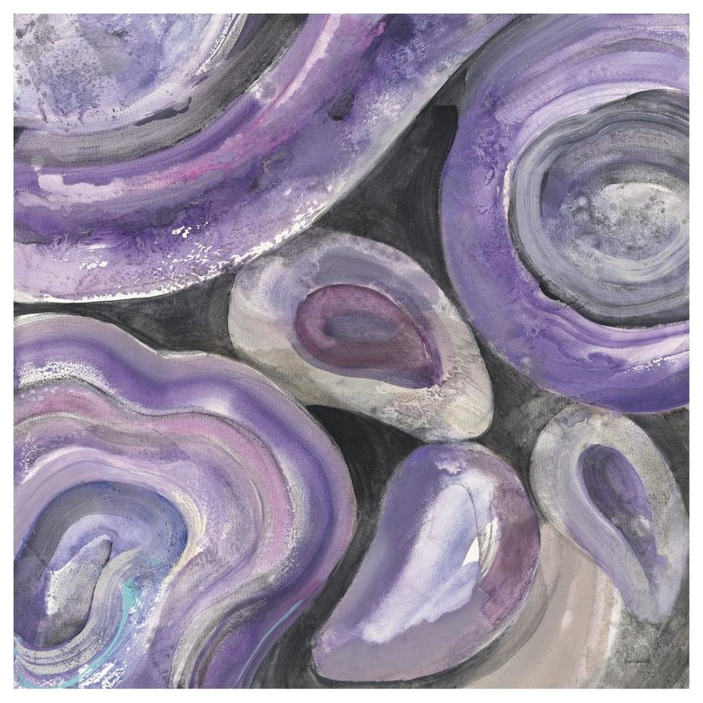 "Circle Rain v2" Digital Paper Print by Albena Hristova, 32"x32"