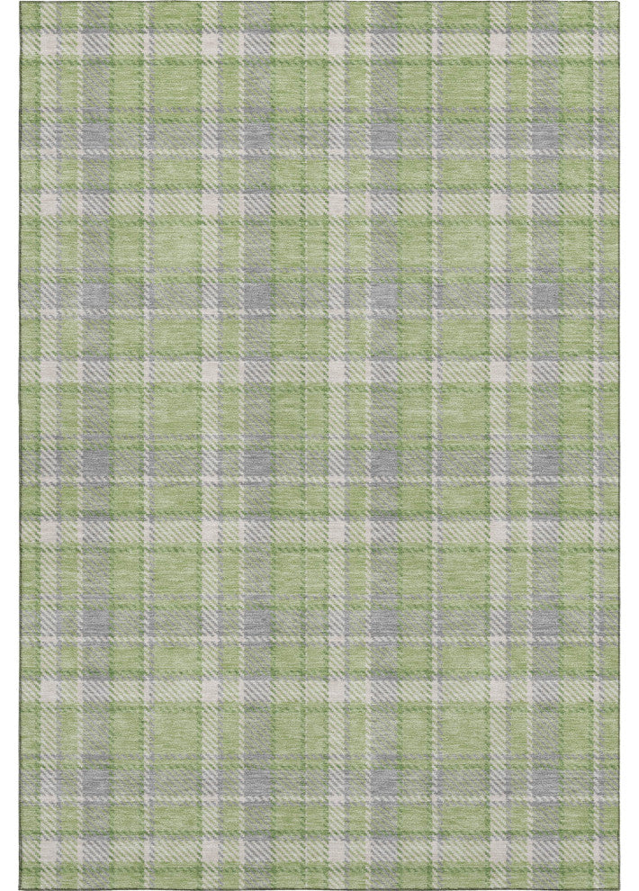 Premium Machine Washable Mayfield AMF563 Green 9' x 12' Rug