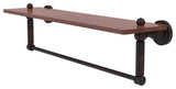 Dottingham 22" Solid Wood Shelf with Towel Bar, Venetian Bronze