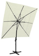 vidaXL 4-Tier Parasol with Aluminum Pole Sand 98.4"x98.4