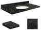 Quartz 25"x22" Vanity Top, White Bowl, Interlude, 4" Centerset