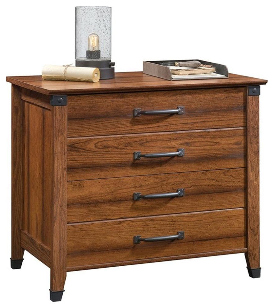 Sauder Carson Forge Engineered Wood Lateral File Cabinet in Washington Cherry