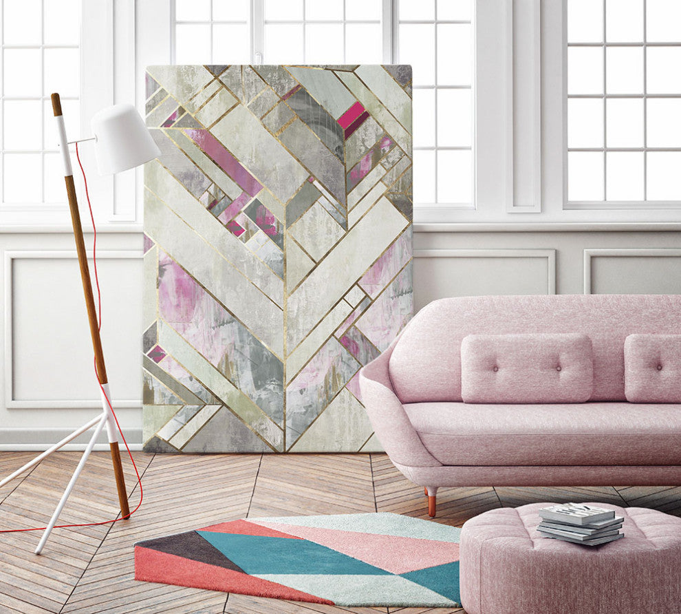 "Blush Deco II" Fine Art Giant Canvas Print, 48"x72"