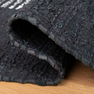 Safavieh Vintage Leather Collection, VTL388 Rug, Light Grey/Black, 6'x9'