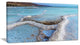 Beautiful Coast of the Dead Sea, Large Beach Canvas Wall Art, 32"x16"