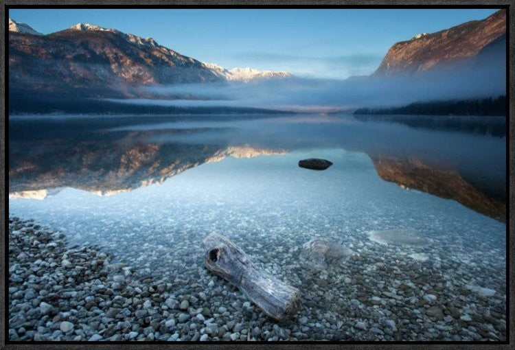 "BohinjS Tranquility" Framed Canvas Giclee by Bor, 23x16"