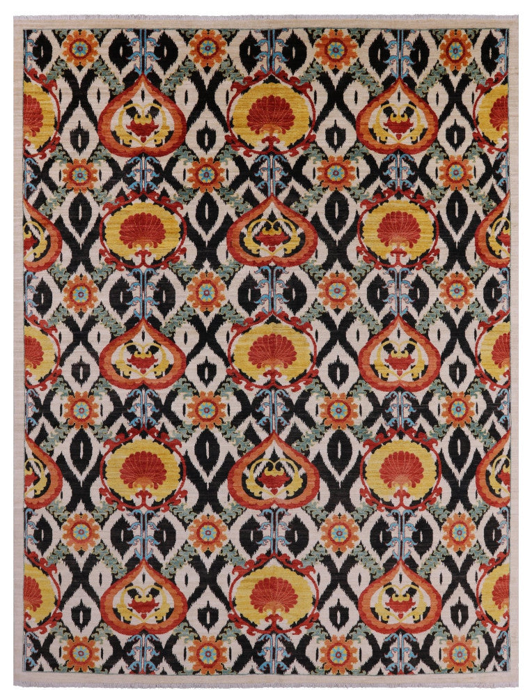 William Morris Hand Knotted Rug 9' 3" X 11' 10" Q6770