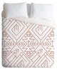 Vy La Cross Diamond Rust Duvet Cover Set, King