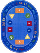 Fun-Damentals 7'8" X 10'9" Oval Area Rug, Color Multi
