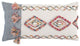Blue White Diamond Tasseled Lumbar Pillow