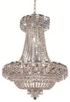 Elegant Belenus Dining Room Light, Chrome Finish With Royal Cut Crystal