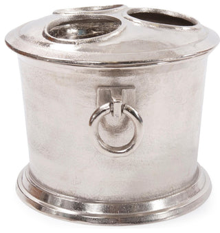 Classic Round Matte Silver Wine Bucket