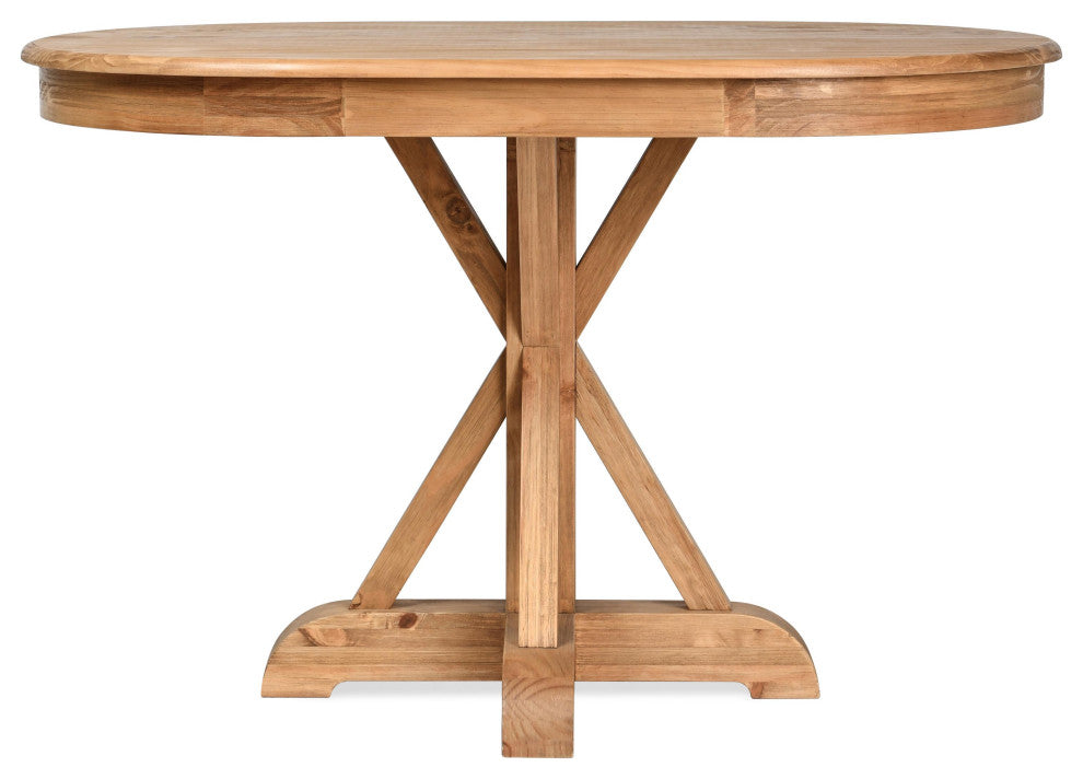 Maxwell Oval Pine Dining Table by Kosas Home, Brown