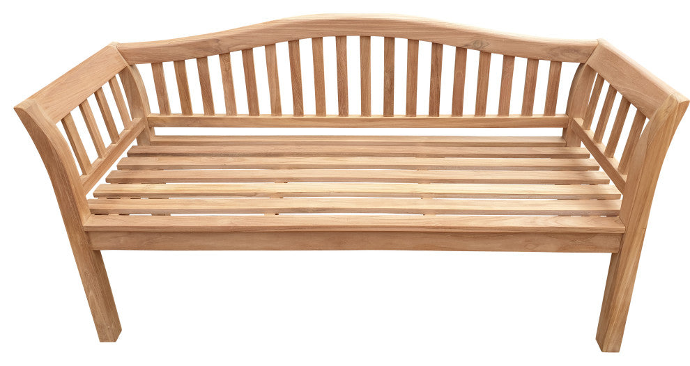 Teak Wood Oklahoma Outdoor Patio Bench, 5'
